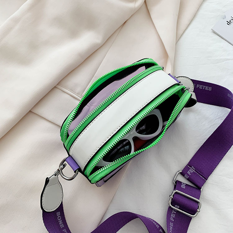 High-grade transparent jelly small bag for women 2024 new fashion broadband messenger bag summer personality one-shoulder mobile phone bag_voghion.com