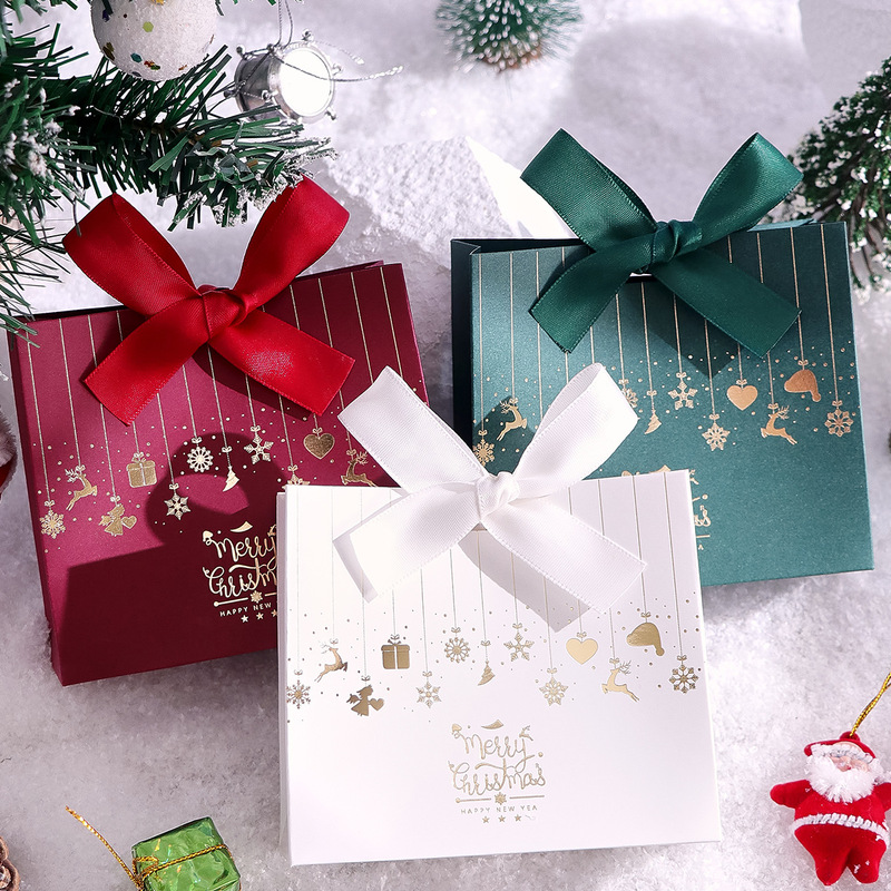 Merry Christmas糖果盒圣诞节礼品包装盒简约时尚礼品袋跨境热卖|undefined