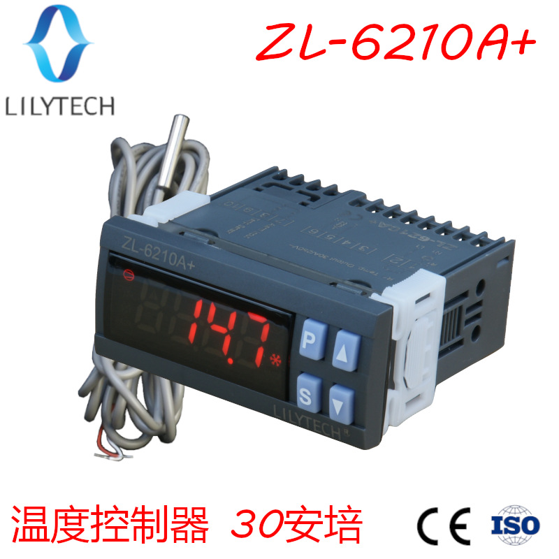 LILYTECH ZL-6210A+ 30A继电器输出 智能电子数字式温控器温控仪