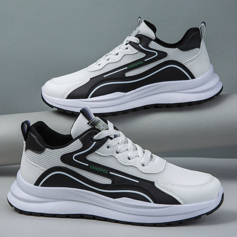 Новая дышащая спортивная обувь с сеткой, легкие кроссовки на мягкой подошве, модная универсальная повседневная обувь, молодежная модная мужская обувь.