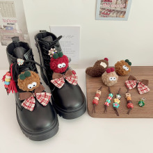 跨境鞋花圣诞装扮鞋带扣运动鞋马丁靴皮鞋装饰卡扣新年diy挂饰