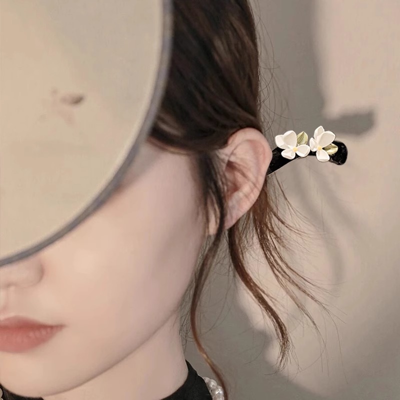 Clipper de cabello de estilo antiguo para mujeres nuevas flores chinas de madera bandeja clipper de cabello chino cheongsamos pasos agitando clipper de cabello tocado