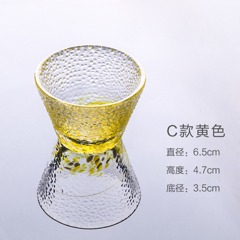 Venta directa de fábrica nuevo color gota de agua vidrio sola taza de té creativo japonés té Kung Fu juego de té maestro sola taza