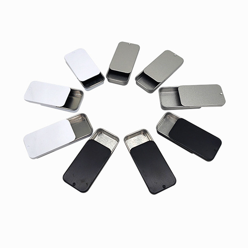 Mini Metal Slide Tin Box For Soap Lip Balm Food Grade Packag