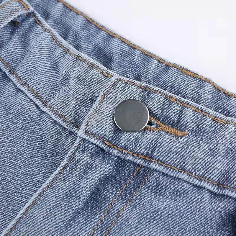 Vaqueros mujer bootcut cintura media estilo retro para primavera_voghion.com
