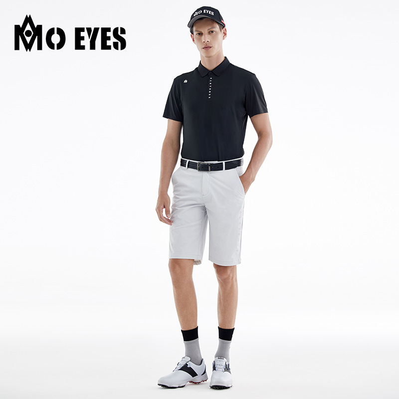Quần short golf nam Moeyes Magic Eye co giãn thoáng khí — M23KUZ001-Quần short màu xám, M23KUZ001-Quần short màu xanh lá cây, M23KUZ001-Quần short đen