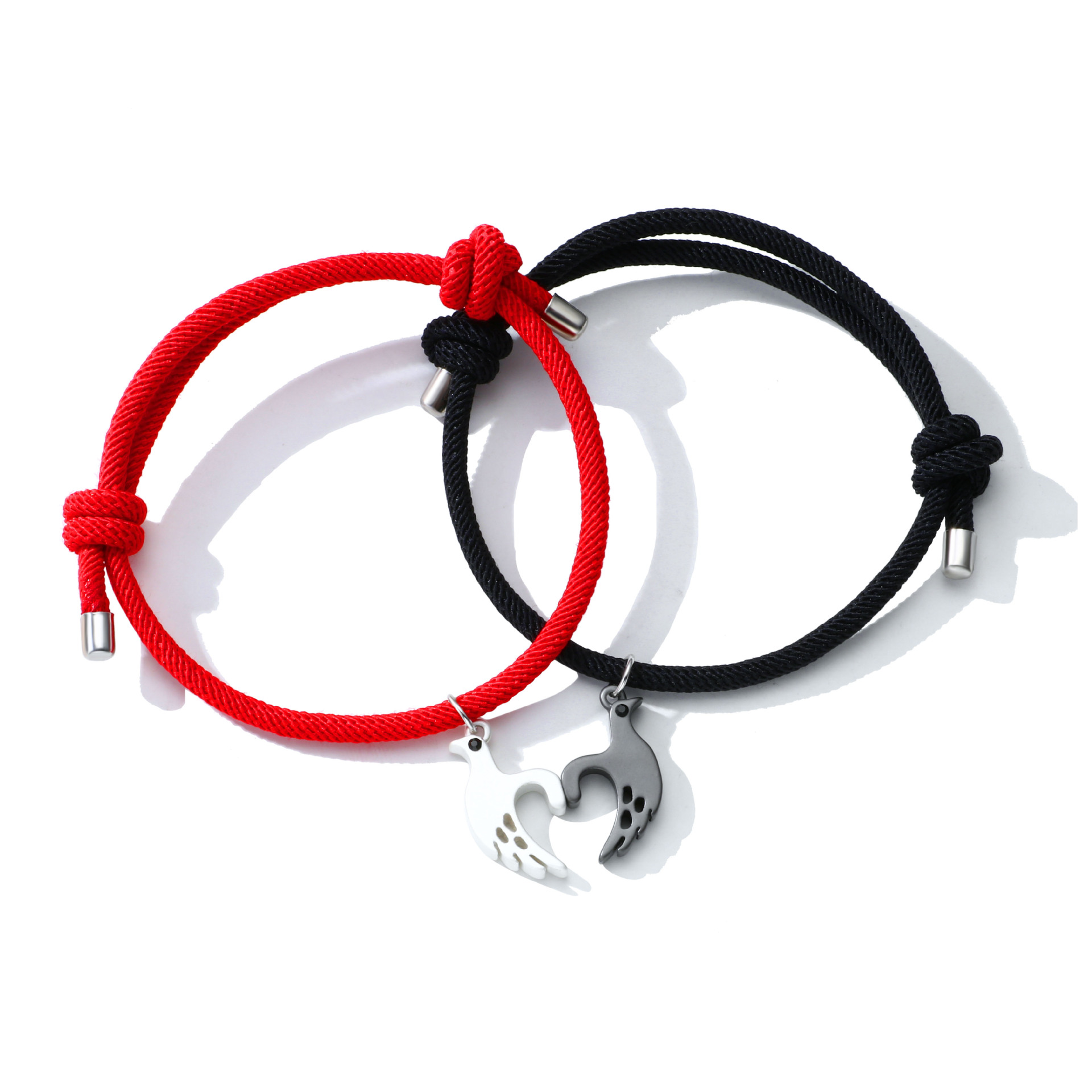 Simple Style Streetwear Bird Alloy Valentine's Day Couple Bracelets display picture 4