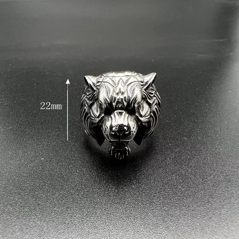 Retro Animal Stainless Steel Men's Rings display picture 1