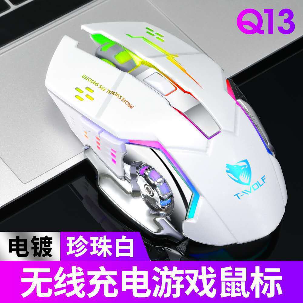 Thunderwolf Q13 무선 마우스 블랙