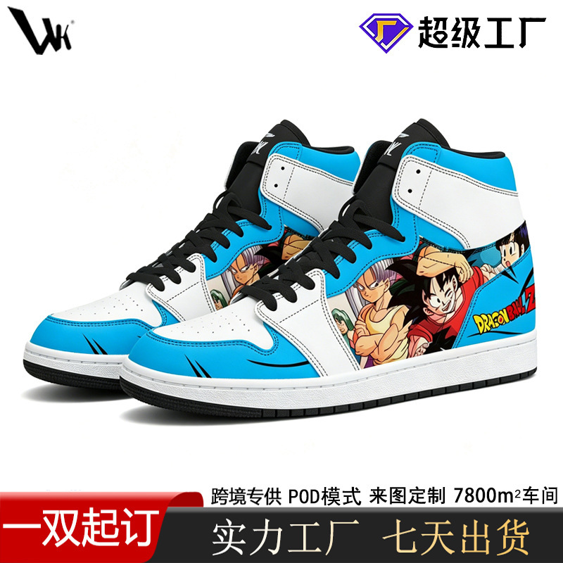 Customized Air Force One Men's High-Top Sneakers, Cross-Border Pod Custom Casual Sneakers, Personalized Trendy Shoes Customized Air Force One Men's High-Top Sneakers, Cross-Border Pod Custom Casual Sneakers, Personalized Trendy Shoes