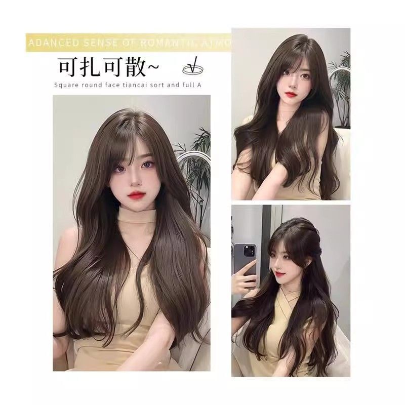 全新升级5.0版超大头皮假发女长发大波浪气质全头套推荐仿真头套|undefined