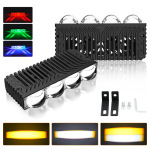 汽车中网射灯led日行灯汽车货车摩托越野车改装强光大功率车灯