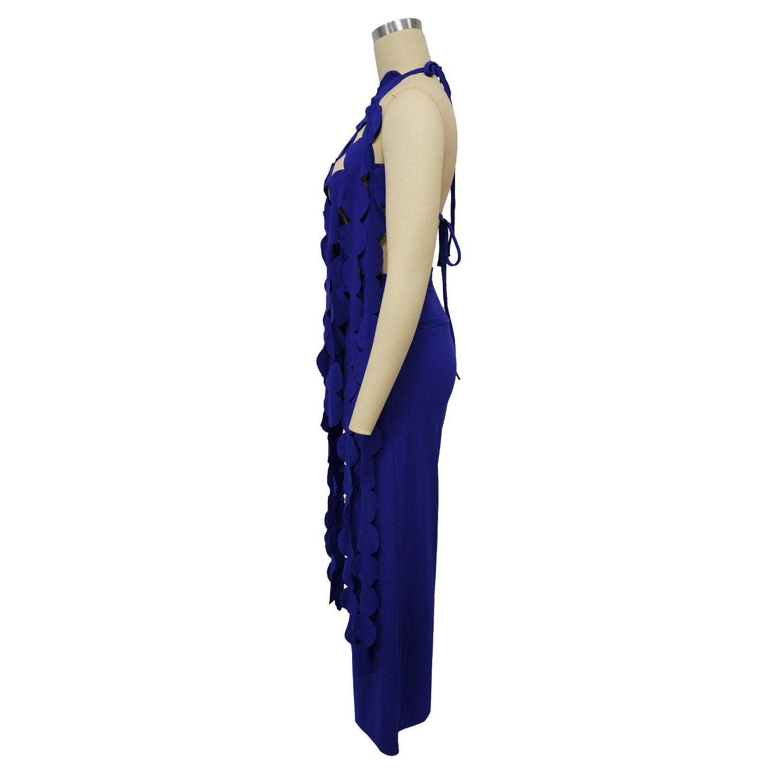 591g Weight Sleeveless Sleeve Length Spandex, Polyester Fabric Type Pant Co-ord Set Sets Type 2 Pieces Set Quantity Holiday, Street Occasion Halter Neck Neckline Loose Fit Type Solid Color Pattern Summer Season Women's Gender Backless Design Sexy, Streetwear Style Holiday Street Women's Sexy Streetwear Solid Color Spandex Polyester Backless Pant Co-ord Set Pants Sets 49