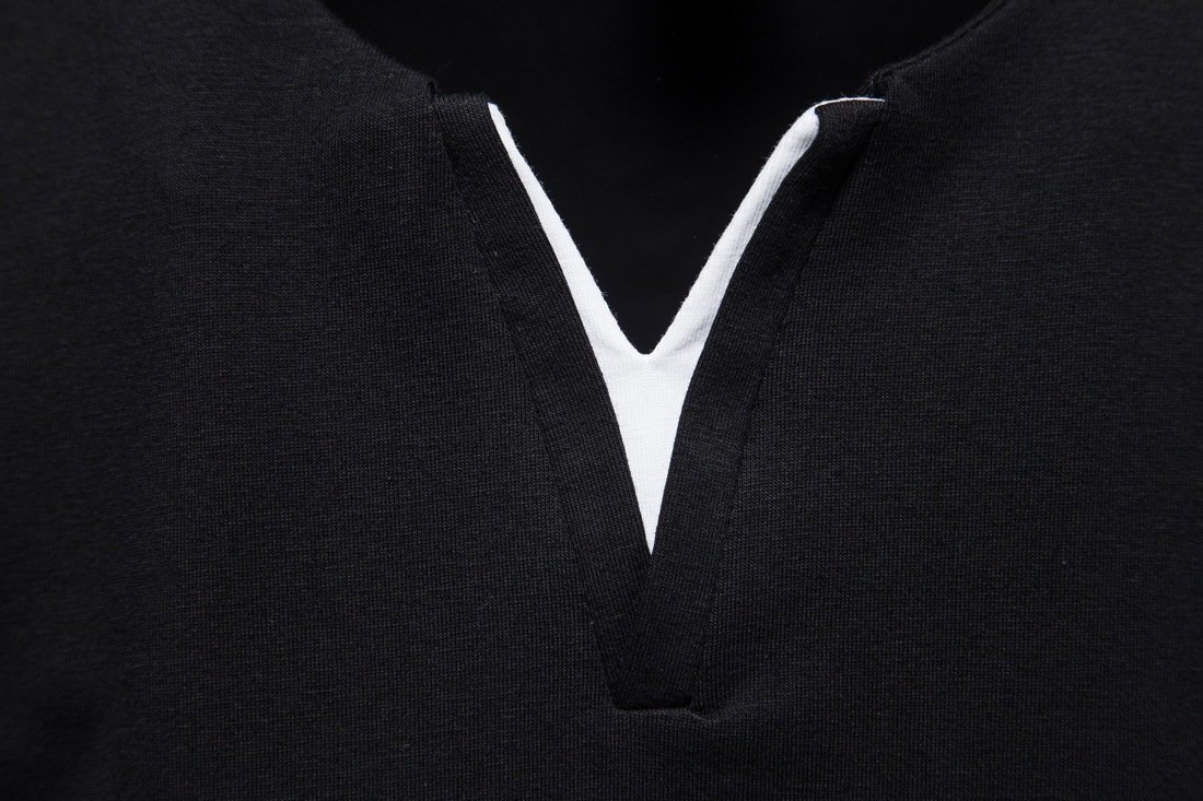 315g Weight Short Sleeve Sleeve Length Regular Sleeve Sleeve Type Polyester Fabric Type Regular Top Length T-shirt Tops Type Casual Occasion V Neck, Collarless Neckline Regular Fit Fit Type Solid Color Pattern Summer Season Men's Gender British Style Style Men's Solid Color T-shirt Men's Clothing 11
