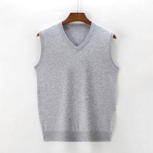 Hengyuanxiang Spring and Autumn Thin Vest Men's Sleeveless Sweater Waistcoat Vest Dad Autumn and Winter Wool Vest