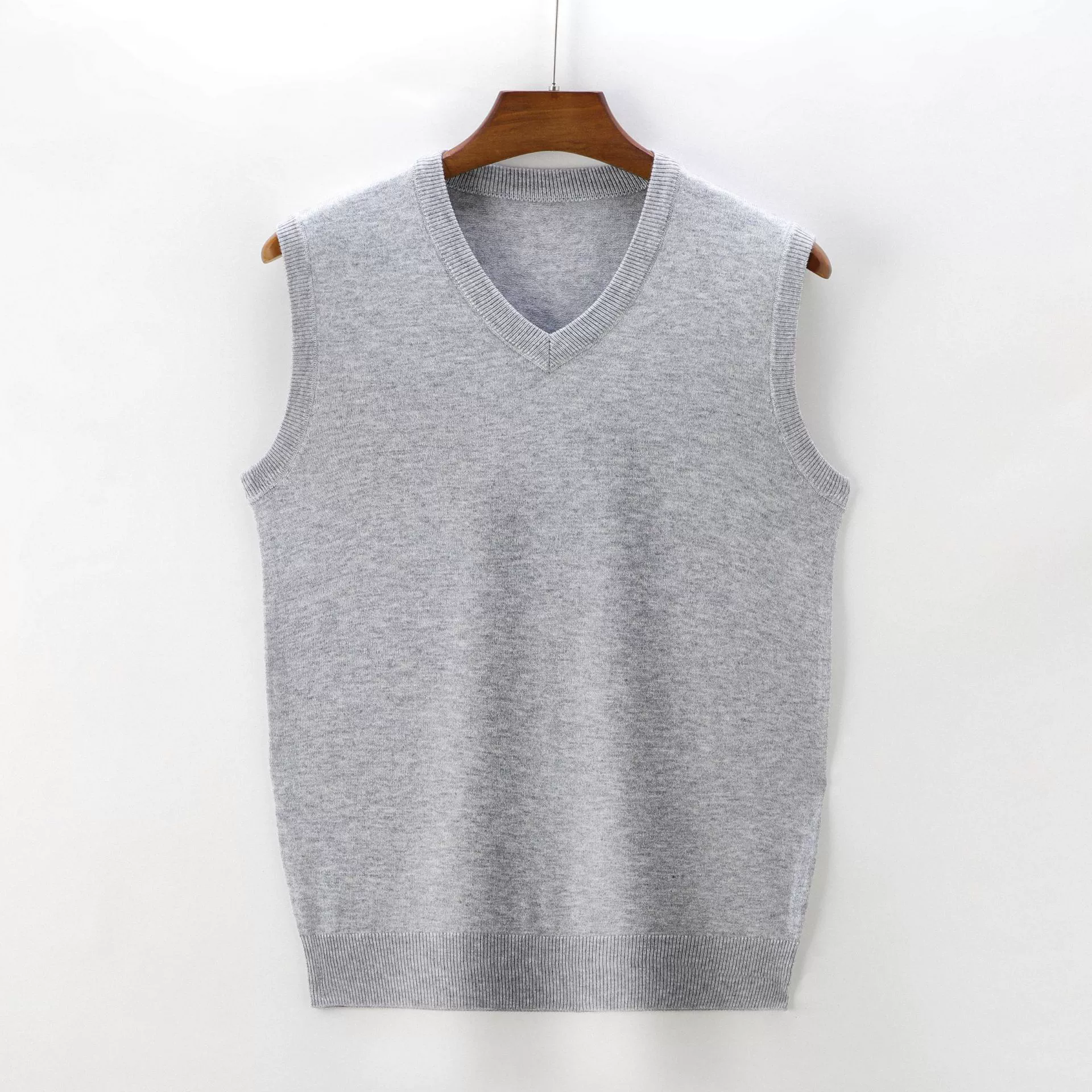 Мужской тонкий жилет Hengyuanxiang для весны и осени, безрукавка, жилетка, осенне-зимний шерстяной жилет для папы, универсальный