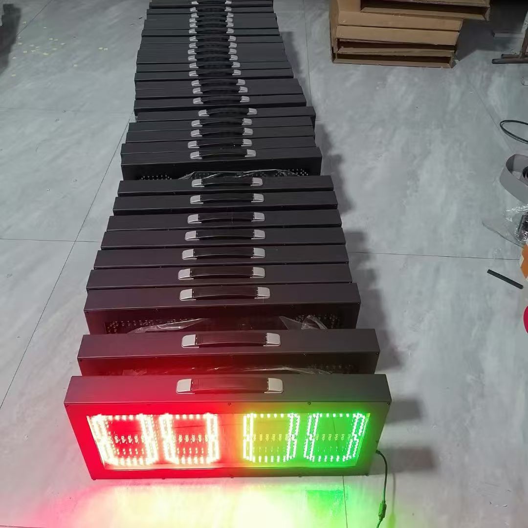 Football Substitution Board Lithium Battery Football Scoreboard Counting Board Button Single/Double-Sided Display Four-Digit Two-Digit Scoreboard