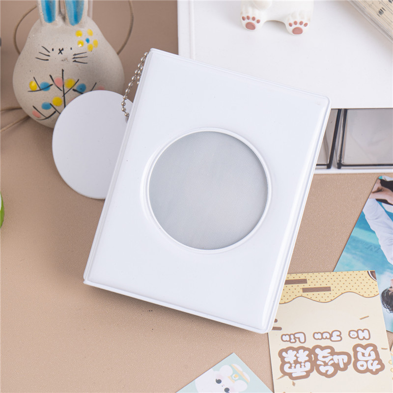 Amor al por mayor espejo hueco de 3 pulgadas rejilla única Polaroid álbum de fotos Star-Chasing aidou álbum pequeño libro de almacenamiento de tarjetas