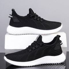 Men's 2023 Spring New Flyknit Mesh Running Shoes, Student Shoes, Breathable Men's Casual Shoes, Wholesale
