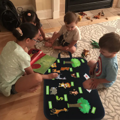 最近推出 亞馬遜熱賣 玩具毛氈板 毛氈創作玩具套裝 氈板早教教具