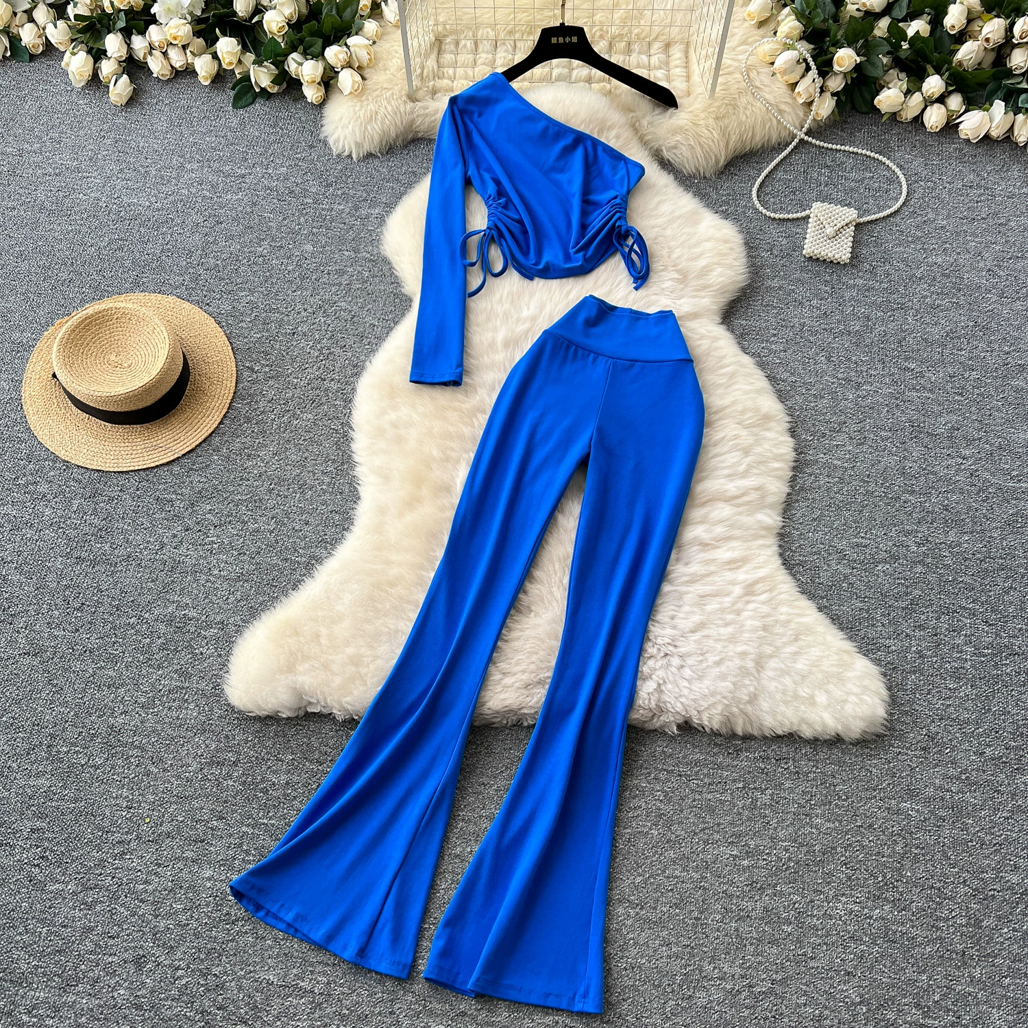 Дизайн с обеих сторон ремешка короткая косая рубашка с длинными рукавами