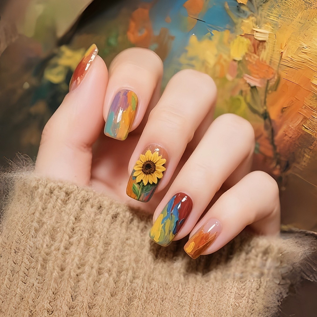 Verano dopamina corta uñas de uñas uñas altas lunares franceses tinte rojo temperamento dulce chica caliente estudiante