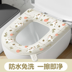 新品プリント四季通用トイレマット貼り付けクッションプリントevaトイレトイレ便座便座カバー