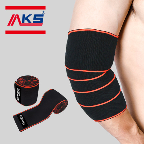 Cross-border fitness elbow support, Amazon best-selling training weightlifting elastic compression strap for men, summer arm guard