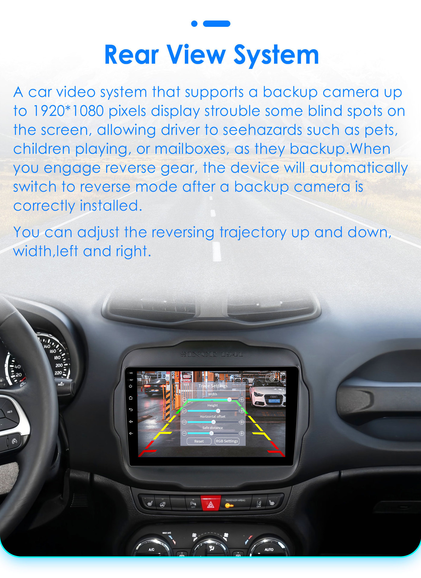 The Overseas Version Is Suitable for 16-20 Jeep Renegade Car Mp5 Player Reversing Image Navigator Gps