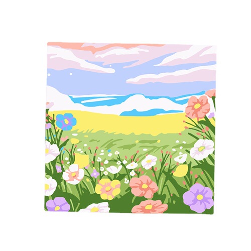 Digital oil painting diy hand-painted coloring decompression painting acrylic paint landscape flower living room decoration painting wholesale