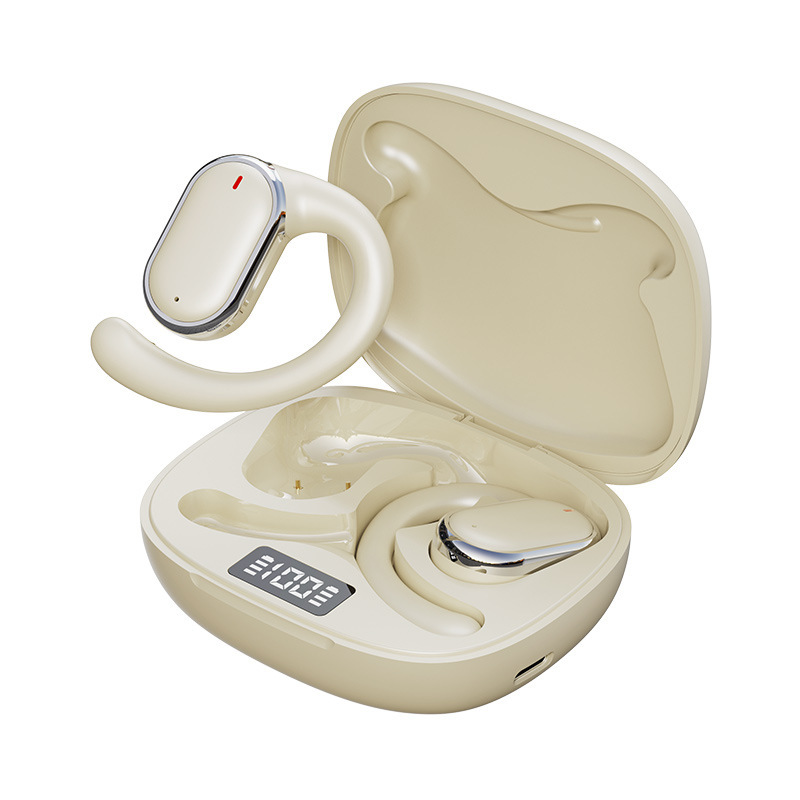 Audífonos Bluetooth AirMAX Transfronterizos, Intrauditivos, Pantalla Táctil LCD a Color, Reducción de Ruido, Modelo Transparente, Batería de Ultra Larga Duración, Deportivos