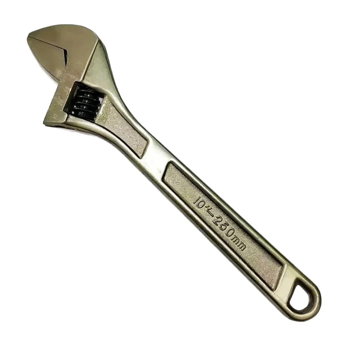 厂家直批45#碳钢锻造德式轻便省力精抛面黑镍6/8/10/12套装活扳手