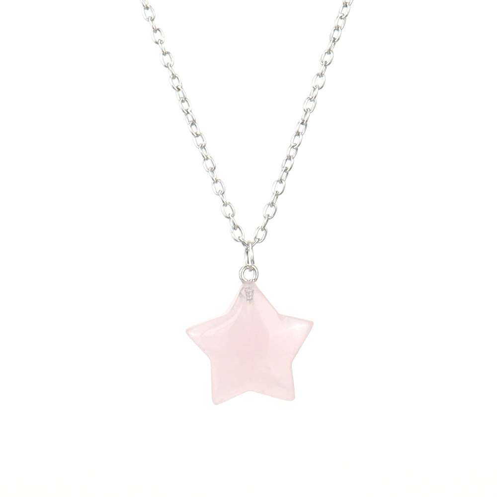 Simple Style Star Crystal Handmade Pendant Necklace 1 Piece display picture 10