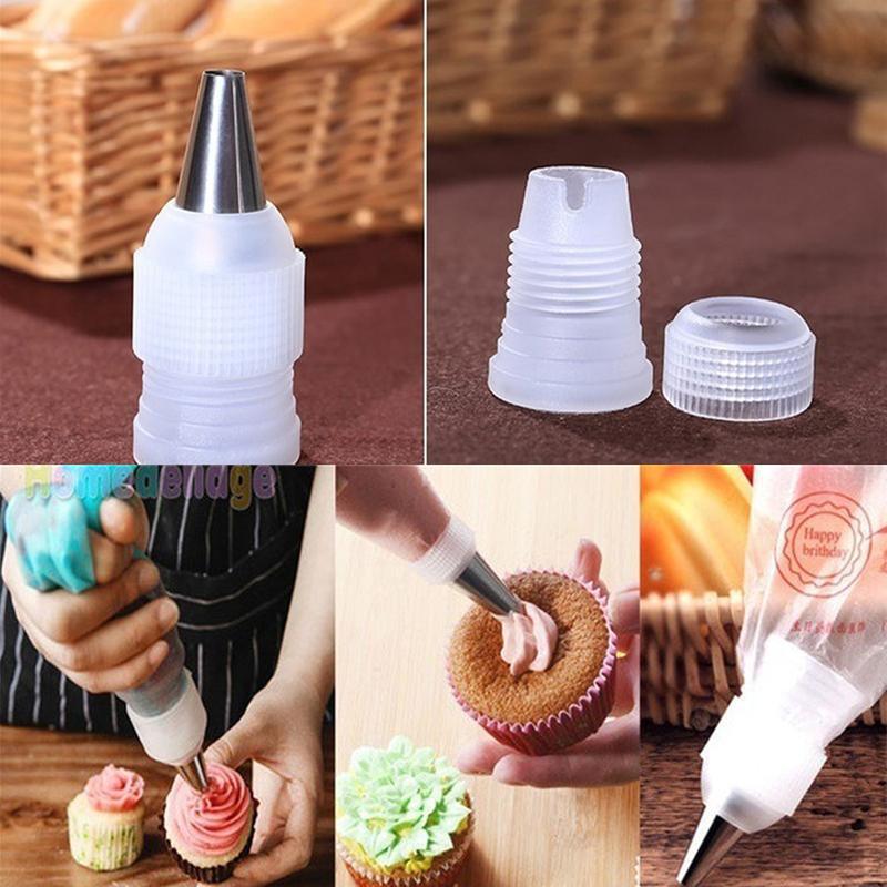 Manufacturer 10-piece set of frosting tips converter small size converter plastic connector conversion head