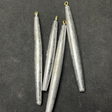 流线型锚鱼专用锚鱼铅坠单环笔铅双环笔铅长条坠铅笔型铅坠带环长