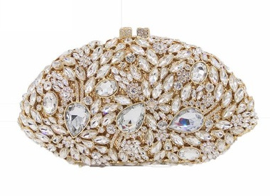 Diamante blanco con fondo de oro