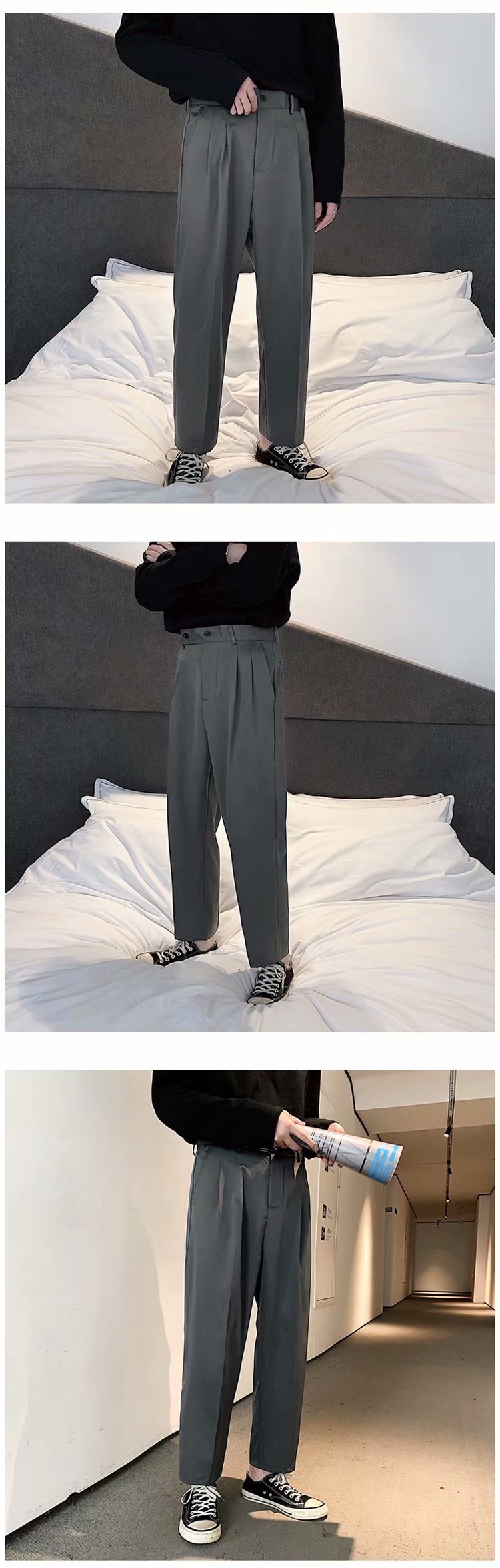 Summer Dropped Straight Retro Trendy Pants 5