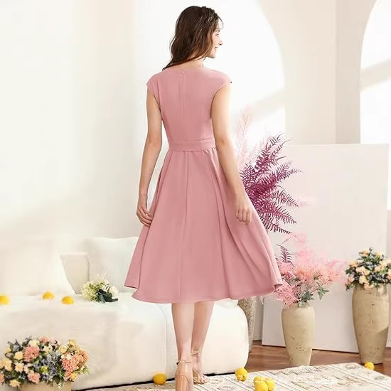 2026 Summer Women's Cocktail Party Formal Wedding Guest Church Elegant Prom Long High-Low Evening Dress 2026 Summer Women's Cocktail Party Formal Wedding Guest Church Elegant Prom Long High-Low Evening Dress