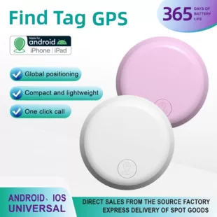 Bluetooth GPS-трекер (Findtag AK-28B) — Android/iOS, 365-дневная батарея, мини-ABS локатор