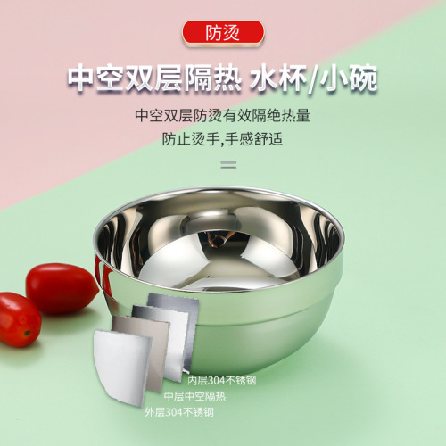 304 Kindergarten Children's Tableware Cartoon Plates Primary School Students Water Cups Baby Chopsticks Forks Spoons Heatproof Bowl Set