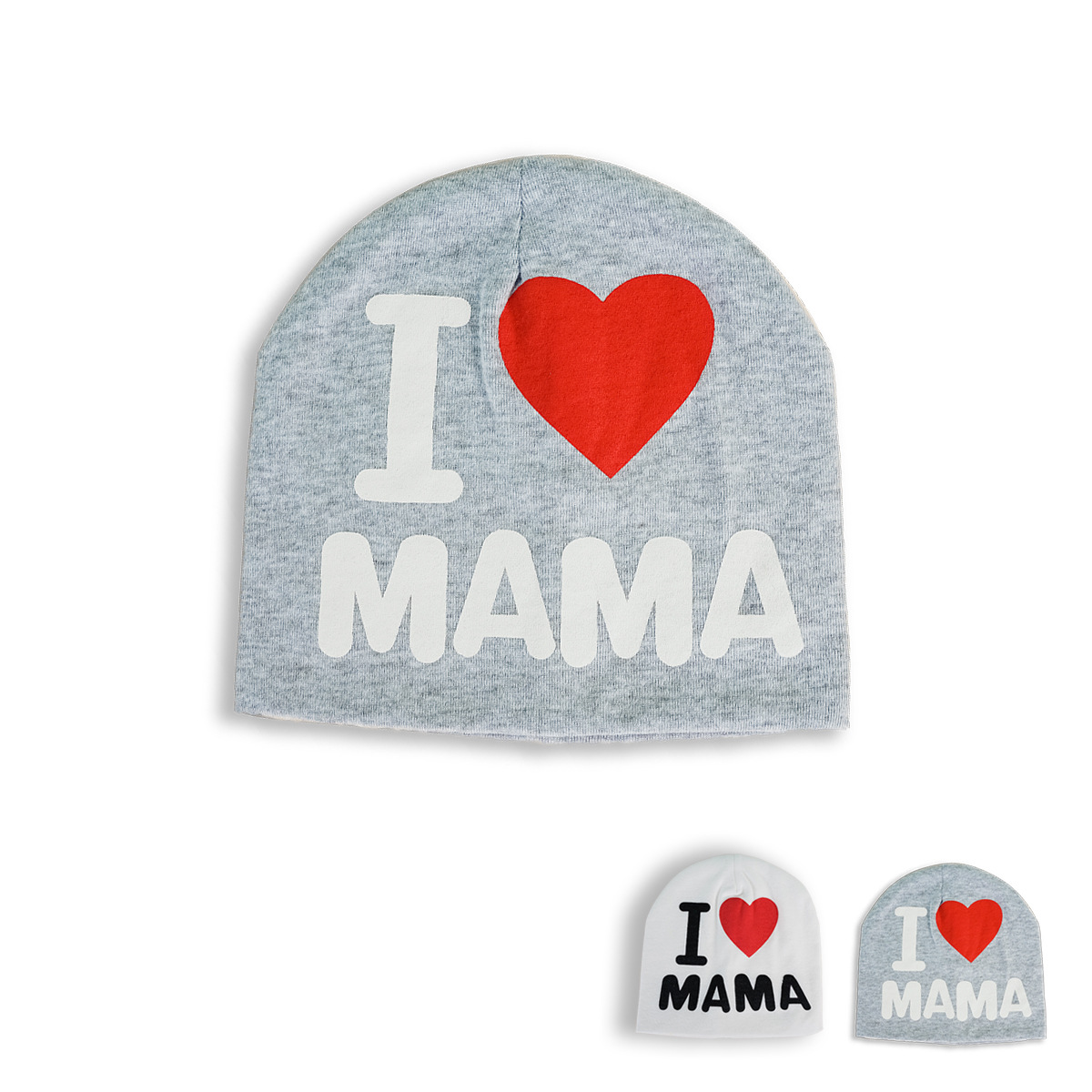 70g Weight Cotton Material Letter Pattern Unisex Gender Korean Style Style Grey, White Color Fashion Children's Letters Cotton Hat Wholesale Nihaojewelry 无