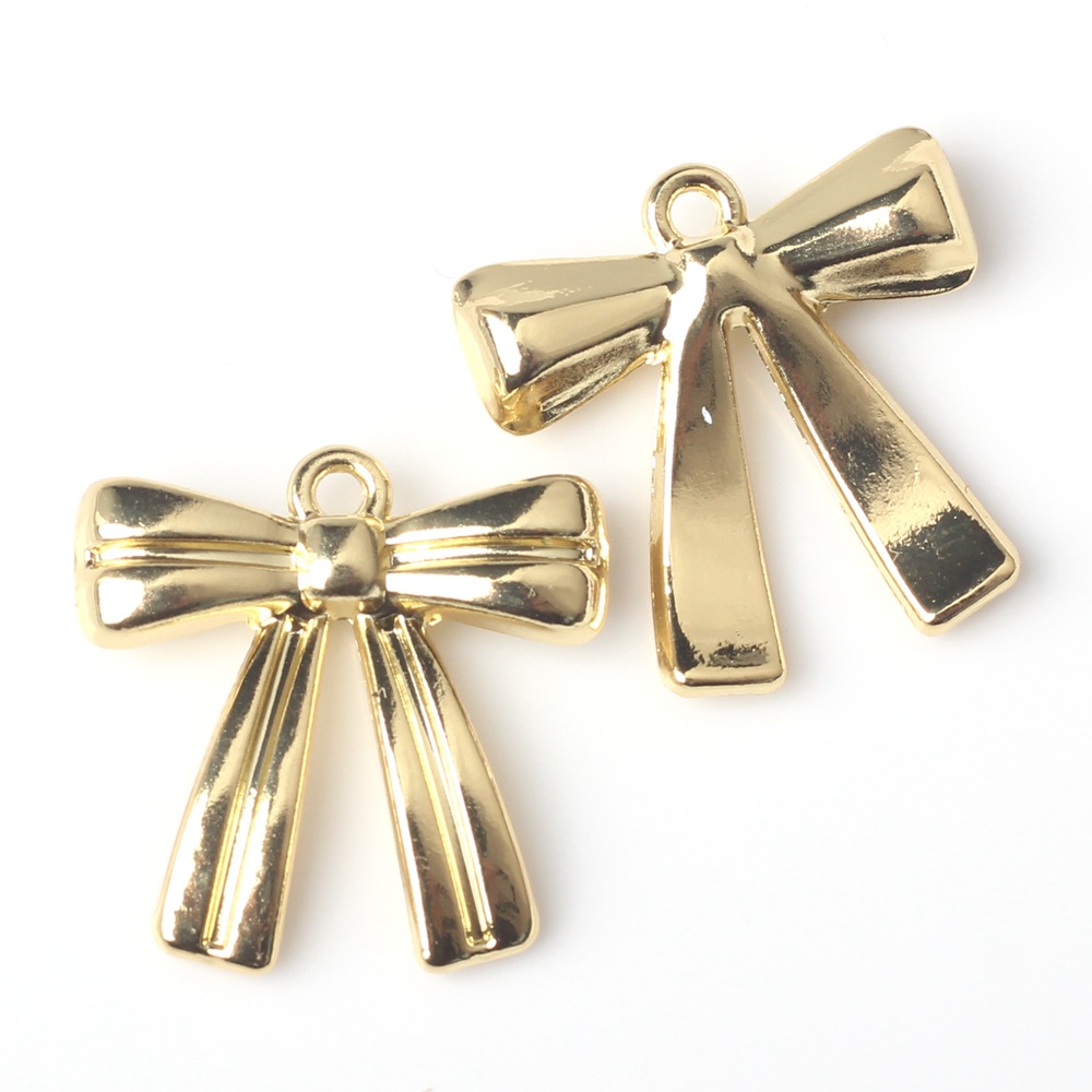 28g Weight Pendant Jewelry Making Type DIY Jewelry Accessories Classification 10 PCS/Package Quantity Alloy Material Bow Knot Pattern Spray Paint, Plating Design Simple Style Style 10 PCS/Package Alloy Bow Knot Pendant 2