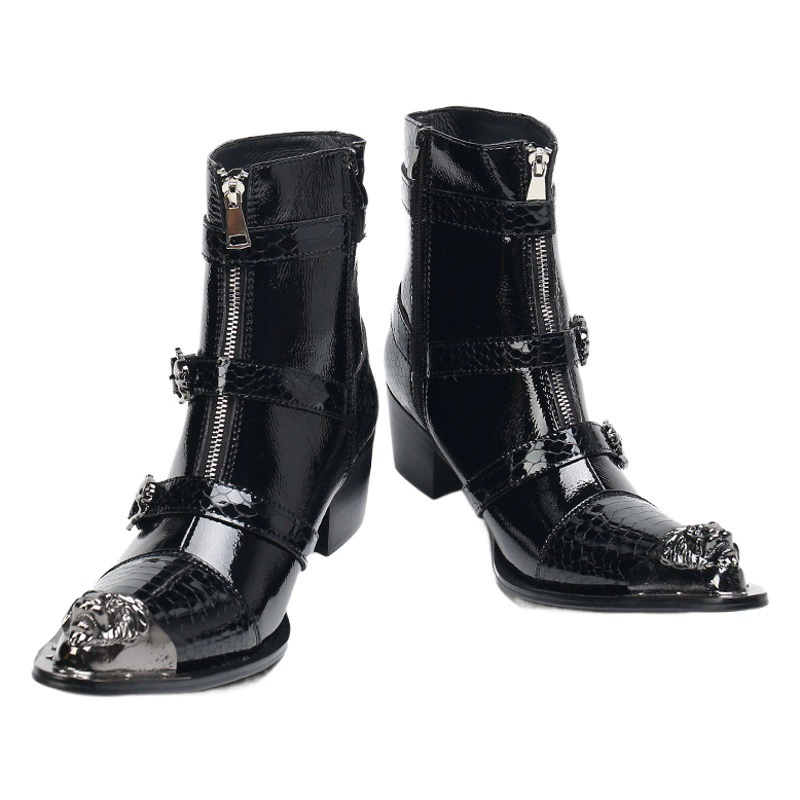 Модные мужские Ботинки Martin, осенне-зимние ботинки челси в британском стиле, мужские черные непромокаемые Нескользящие Кожаные Ботинки Martin, модная обувь