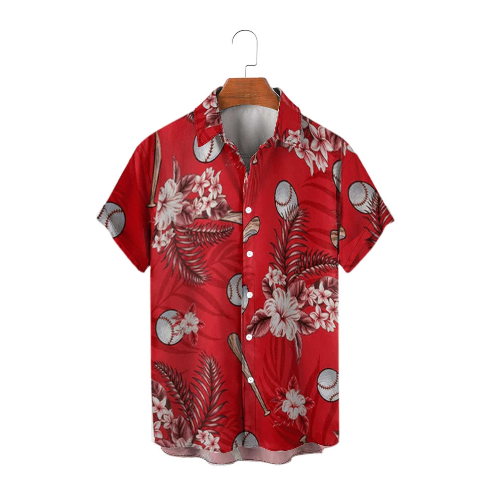 Playa hebilla serie deportes año nuevo camisa cárdigan camisa casual seis hombres Navidad transfronteriza 2024 corto Europa y América