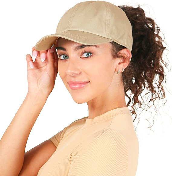Herbst- und Winter-Baseballkappe, Ponytail-Kappe, mit doppellagiger Haarpflegekappe gefüttert, Sportkappe, mit Schnallenverschluss auf der Rückseite, für den Außenbereich – Detail 6