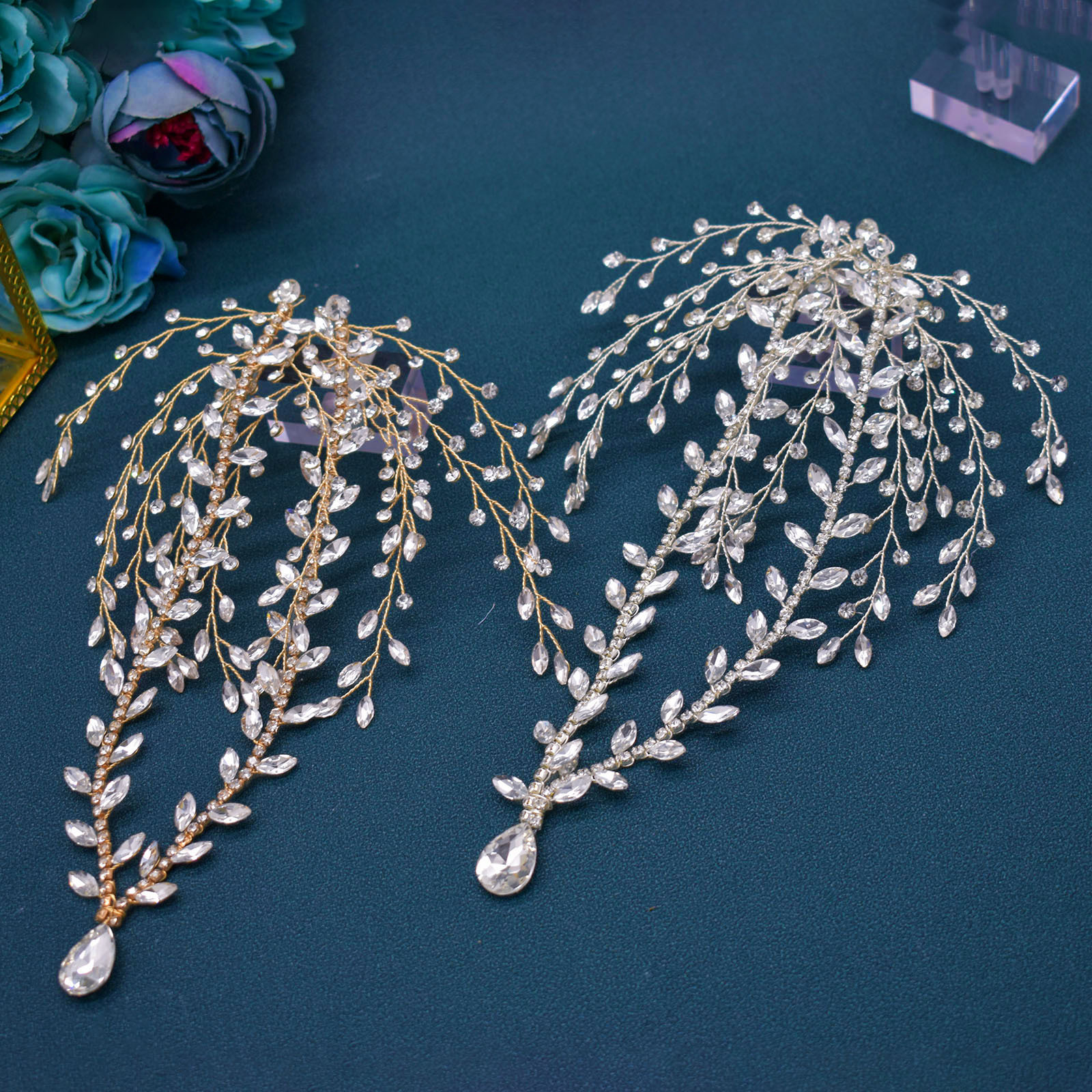 Bridal Women's Flower Rhinestone Rhinestones Party Headpieces display picture 2