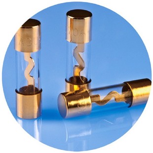 AGU East European fuse 10X38 Glass 2 fuse. Gold-plated 5AAGU fuse 10X38 glass insurance
