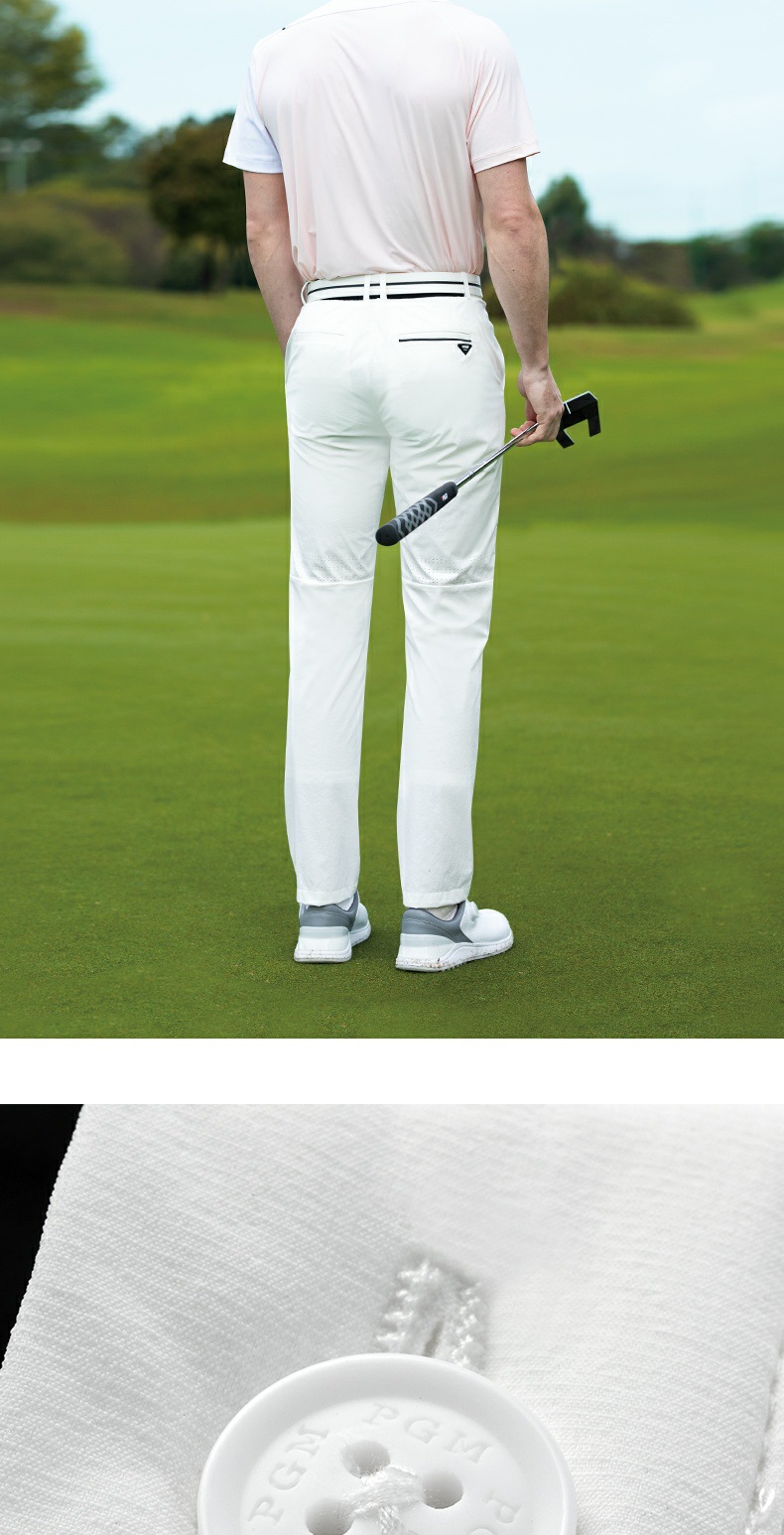 Quần golf nam PGM mùa hè chống nước, kháng khuẩn, co giãn, có thắt lưng — KUZ182-Quần Đen (không thấm nước/Kháng khuẩn/co giãn thắt lưng), KUZ182-Quần Xanh pha lê băng (thắt lưng không thấm nước/Kháng khuẩn/co giãn), KUZ182-Quần trắng (không thấm nước/kháng khuẩn/co giãn thắt lưng) chi tiết 14