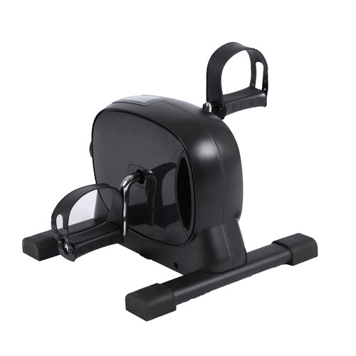 Indoor Upright Exercise Bike Elderly Upper and Lower Limb Rehabilitation Trainer Home Step Machine Black Bicycle