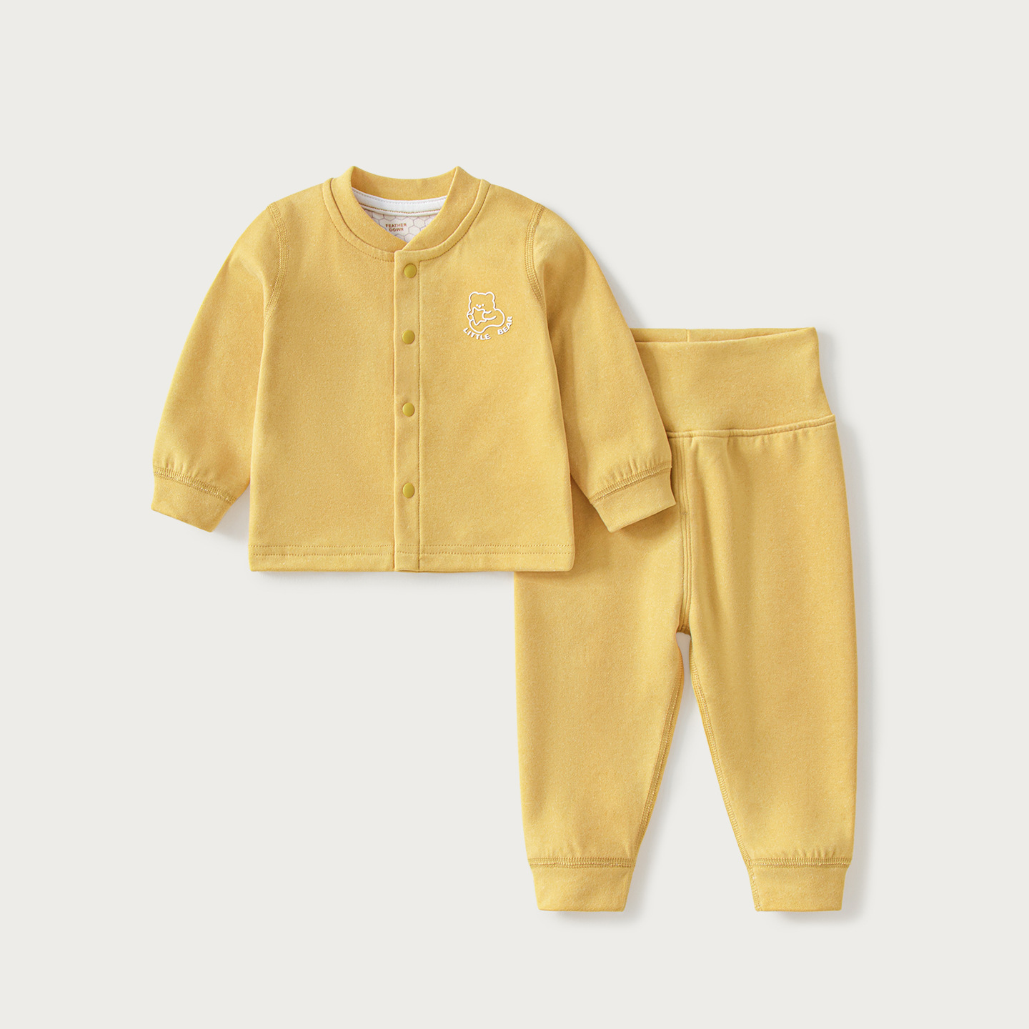 Baby calentamiento ropa interior set otoño invierno niños cintura alta abdomen niños niñas bottom split baby chaqueta de otoño pantalones de otoño